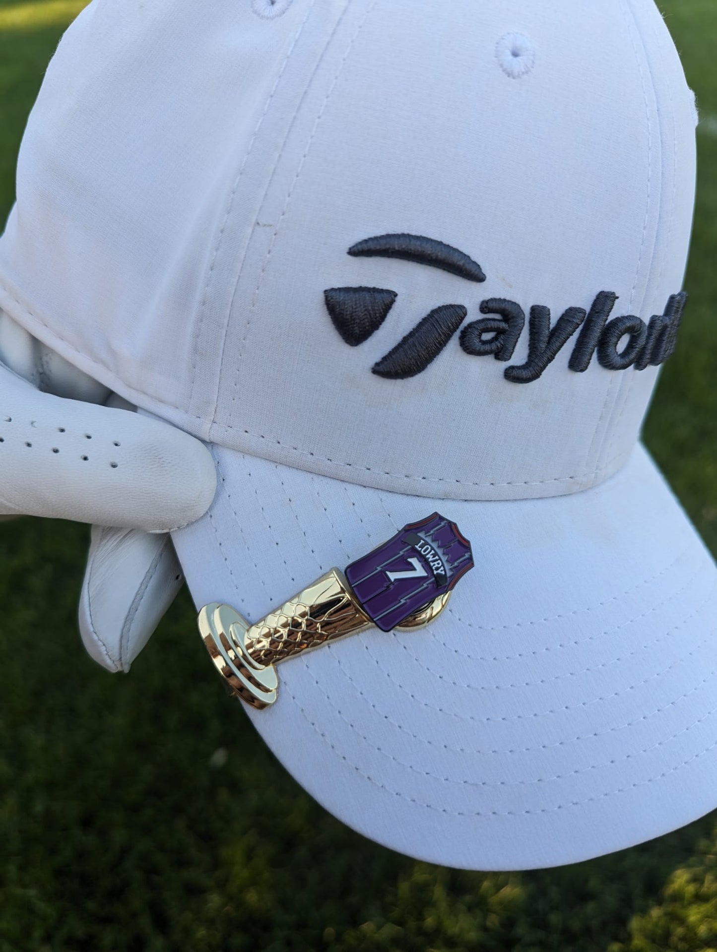 Larry OB Championship Trophy Magnetic Golf Hat Clip