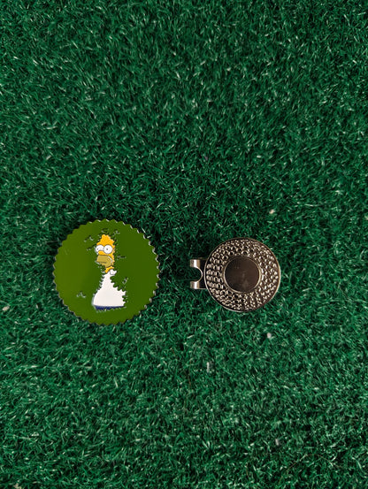 Homer Bush Inspired Golf Ball Marker