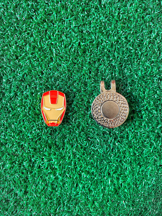 Iron Super Hero Golf Ball Marker | Golf Accessory | Boyfriend Husband Bachelor Party Groomsmen Golf Gifts