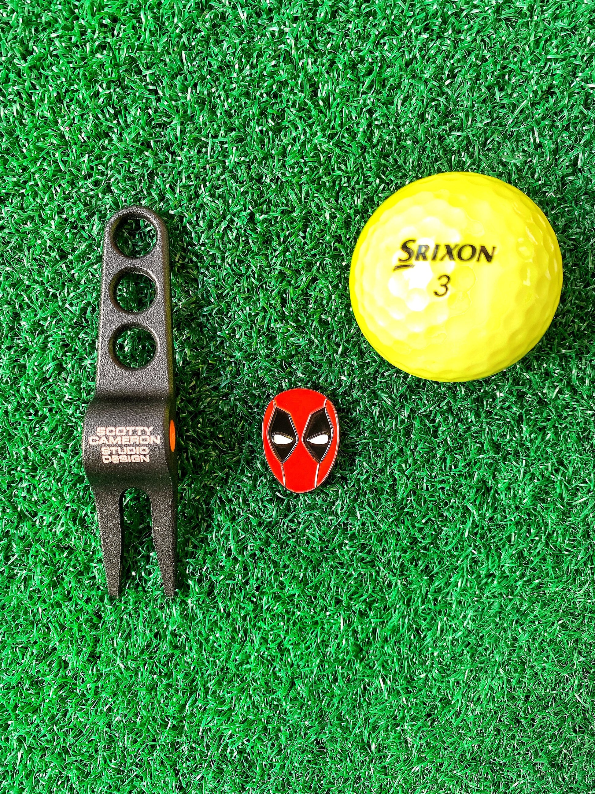 Superhero Inspired Golf Ball Markers 3 Pack Set | Golf Accessory | Boyfriend Husband Bachelor Party Groomsmen Golf Gifts