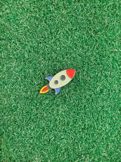 Rocket Ship 'To the Moon' Golf Ball Marker | Golf Accessory | Boyfriend Husband Bachelor Party Groomsmen Golf Gifts